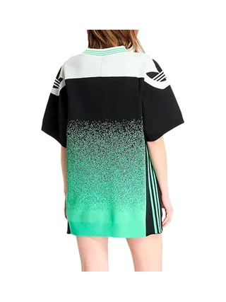 Maillot de Basketball Vert/Noir Femme Adidas 2