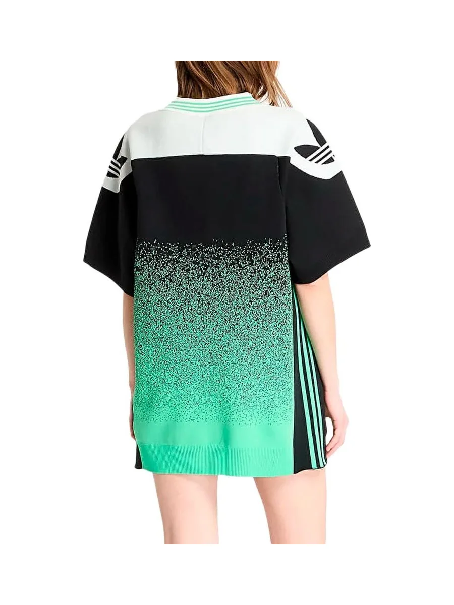 Maillot de Basketball Vert/Noir Femme Adidas 2