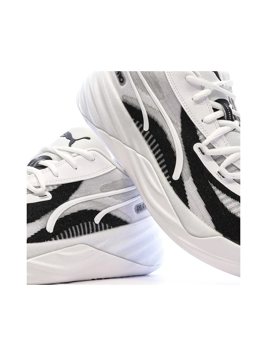 Chaussures de Basketball Blanche/Noir Homme Puma All-pro Nitro 7