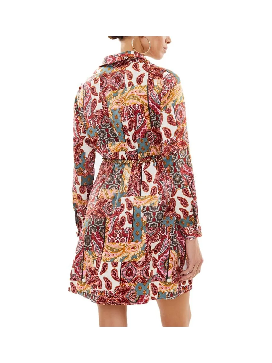 Robe Rouge à Motifs Femme Vero Moda Dita 2