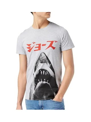 T-Shirt Gris Homme Jaws Japan 1