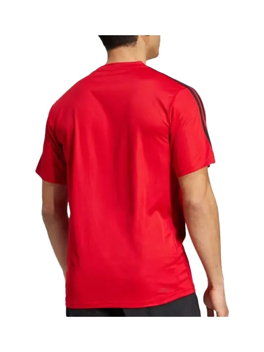 T-Shirt De Sport Rouge Homme Adidas Base 3