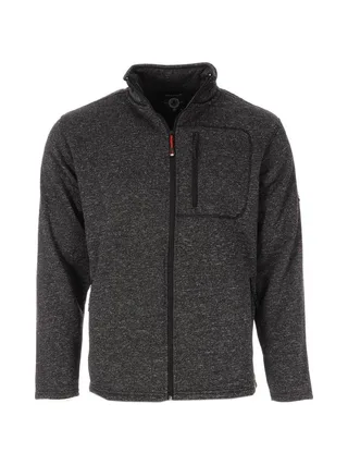 Veste Polaire Noir/Gris Homme Paname Brothers Sherpa 1