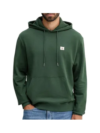 Sweat à Capuche Vert Homme Calvin Klein Jeans 350terry Micro Badge 1