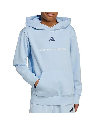 Sweat Bleu Garçon Adidas B Fl Hd 1