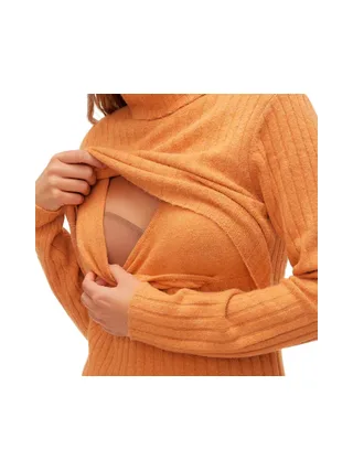 Pull de Grossesse Orange Femme Mamalicious Suniva 3