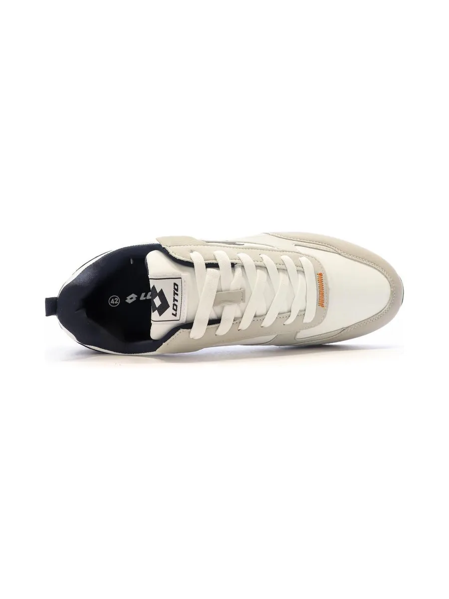 Baskets Blanc/Gris Homme Lotto Twenty 5 5