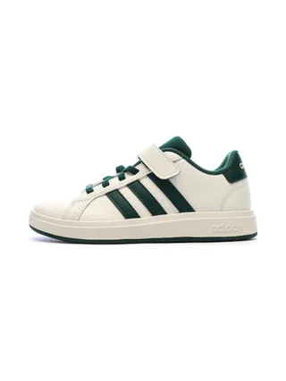 Baskets Ecru/Vert Garçon Adidas Grand Court 2.0 1