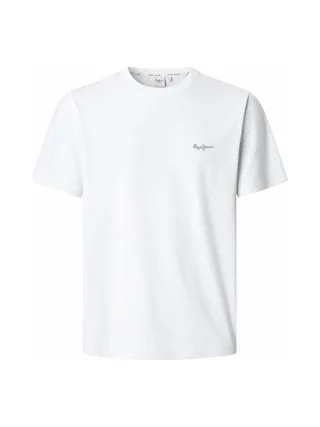 T-Shirt Blanc Homme Pepe jeans Contrast Connor 1