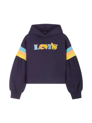Sweat à Capuche Marine Fille Levi's 4ED500 1