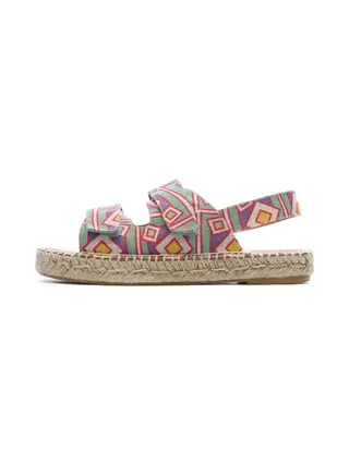 Sandales Roses/Vertes Fille Pare Gabia Doris 1