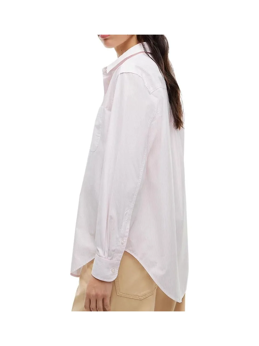 Chemise Blanche/Rose Femme Tommy Hilfiger Essential Sh 3