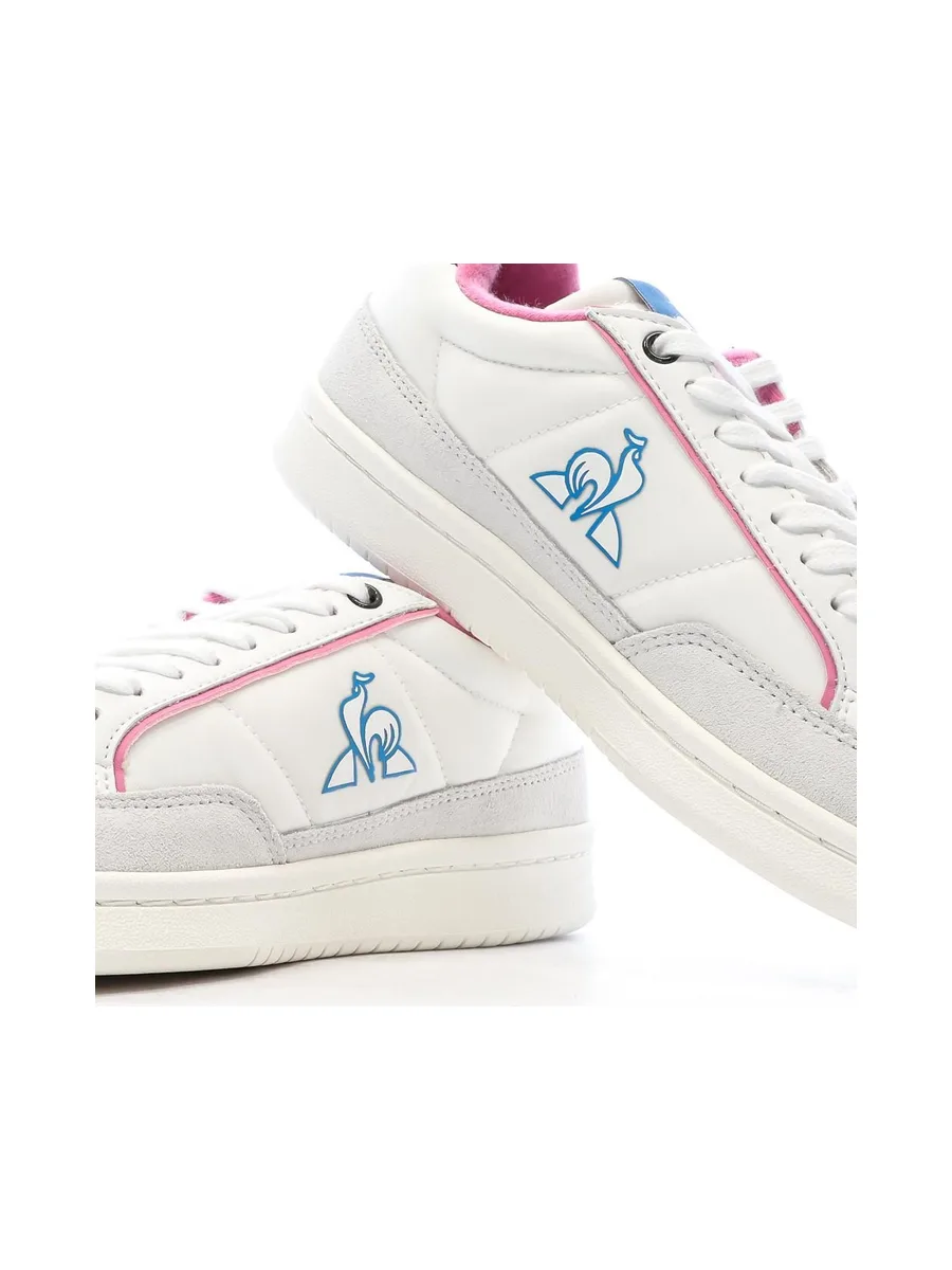 Baskets Blanches/Roses/Bleu Femme Le Coq Sportif Noah 8