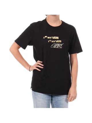 T-Shirt Noir Femme Vans Stamp 1