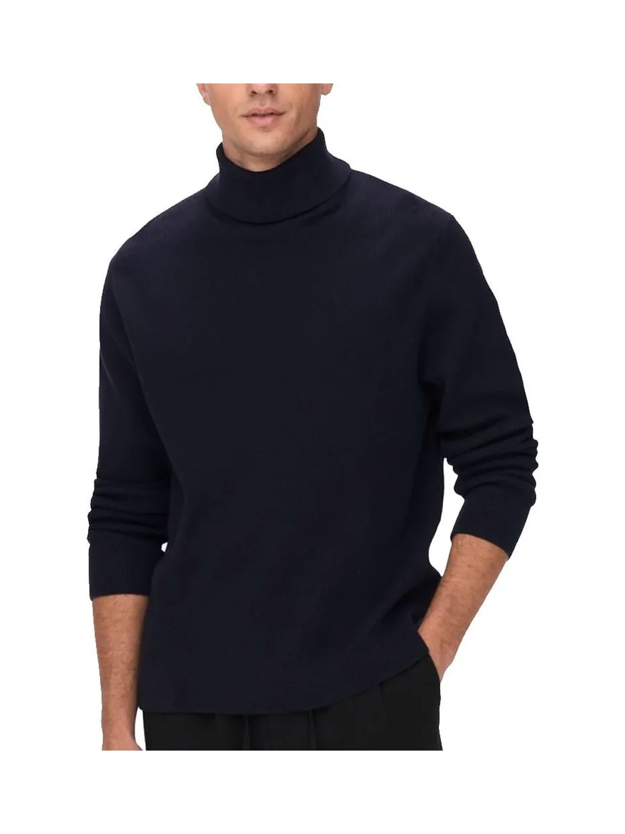 Pull Col Roulé Noir Homme Only & Sons Phil Reg 12 1