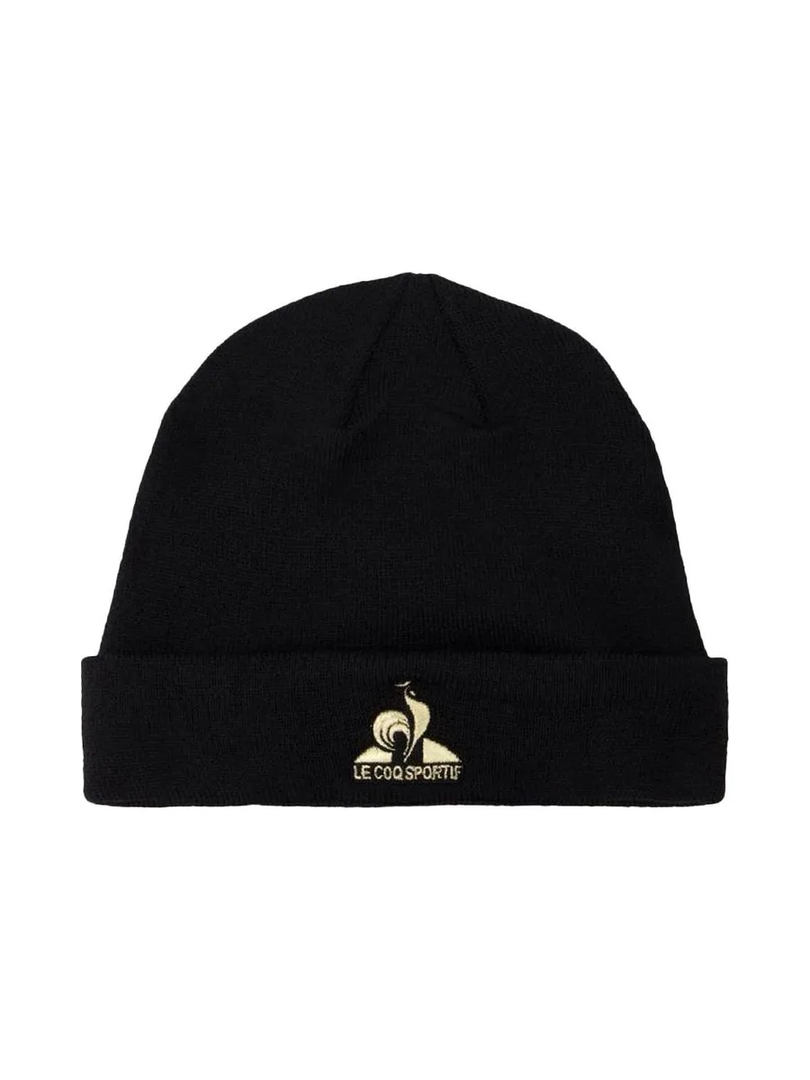Bonnet Noir Mixte Le Coq Sportif Coq D'or N°1 2