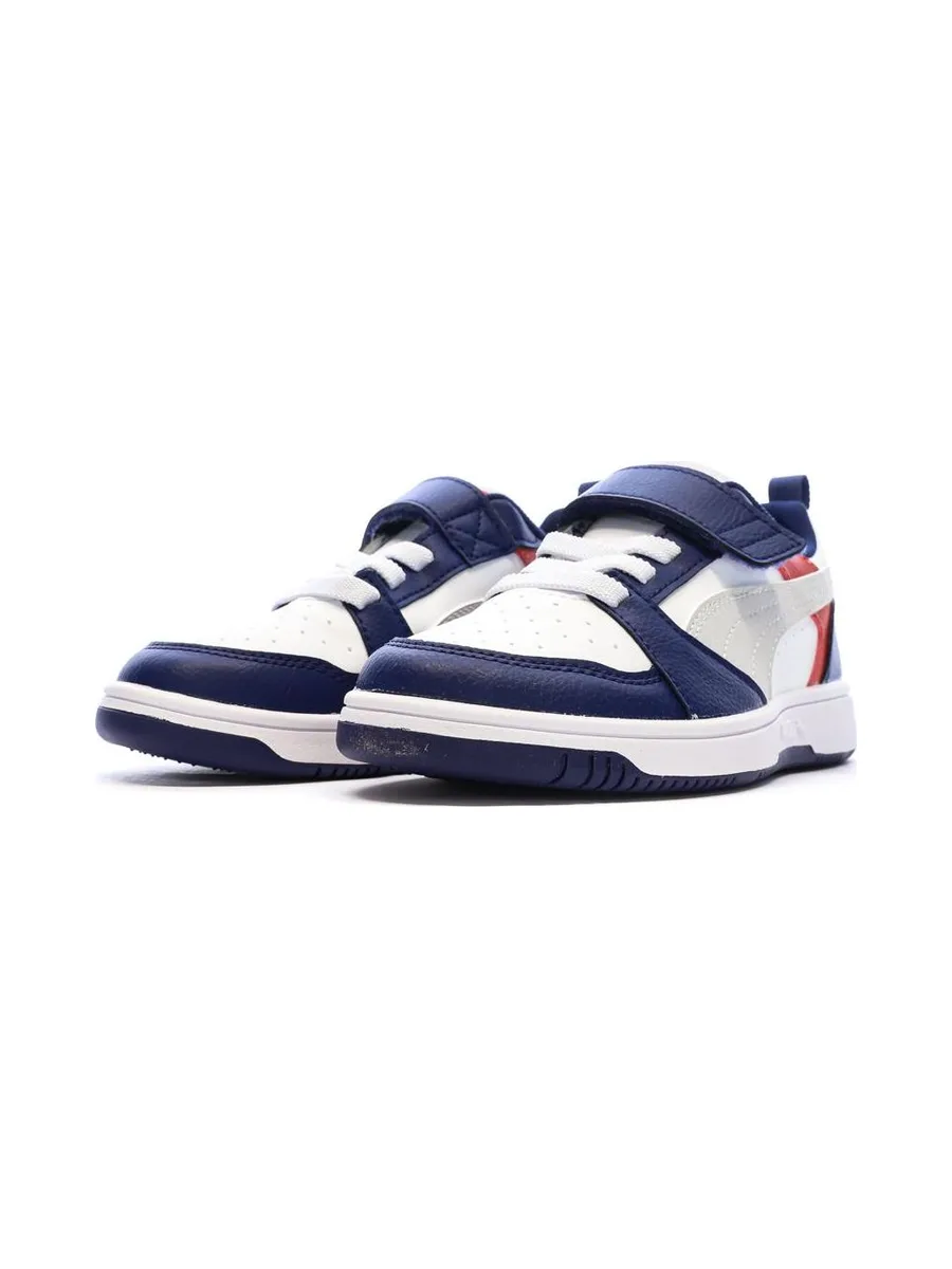 Baskets Bleu/Blanc/Rouge Garçon Puma Rebound 7