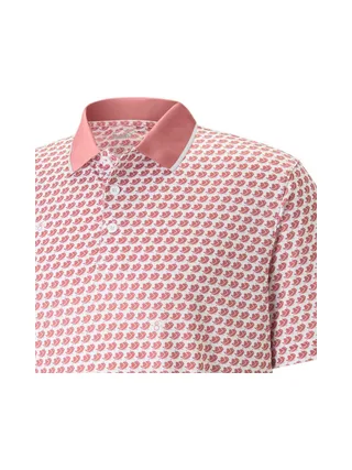 Polo Blanc/Rouge Homme Puma Love 3