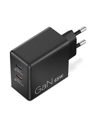 Lenovo Dual USB-C 65W GaN Charger Black 5