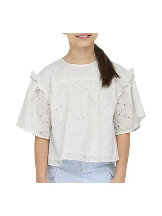Blouse Blanche Fille Kids ONLY Daisy 1