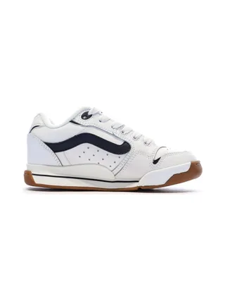 Baskets Blanc/Noir Homme Vans Old Skool Canvas Block B 2