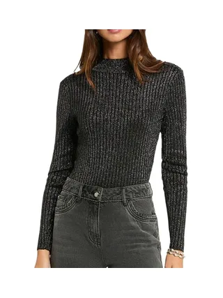 Pull Noir Brillant Femme Morgan CORIA 1