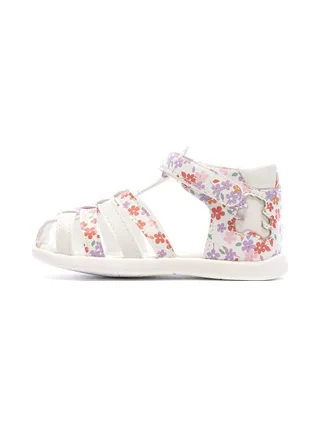 Sandales Blanc/Rose Fille Lulu Castagnette Lorya 1