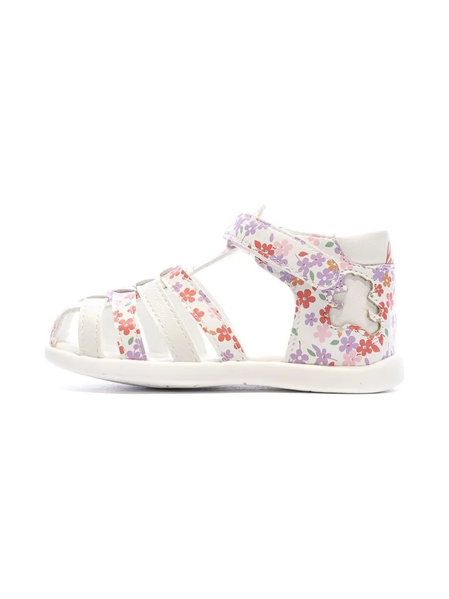 Sandales Blanc/Rose Fille Lulu Castagnette Lorya 2