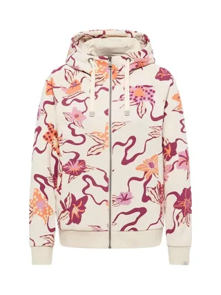 Sweat Zippé Écru/Rose Femme Ragwear Fllawia 2