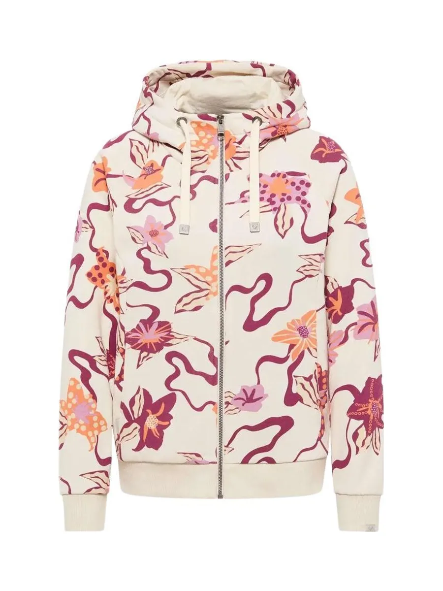 Sweat Zippé Écru/Rose Femme Ragwear Fllawia 3