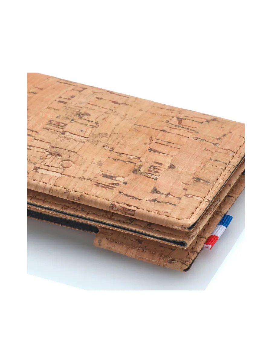 SEB - Porte-cartes folio 1 volet en liège - Naturel 80