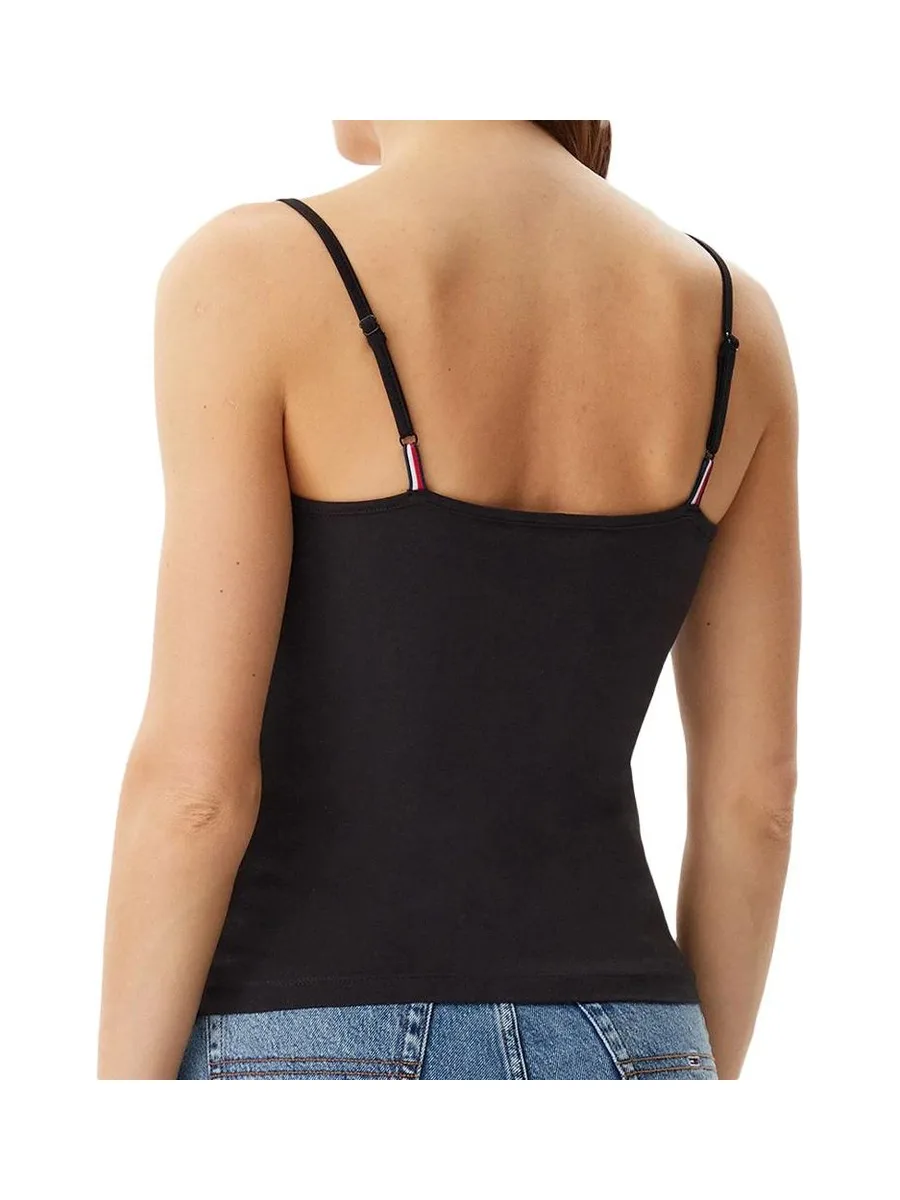 Top Noir Femme Tommy Jeans Essential Strap 2