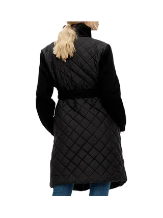 Manteau Noir Femme Mamalicious Mix Jacket 2