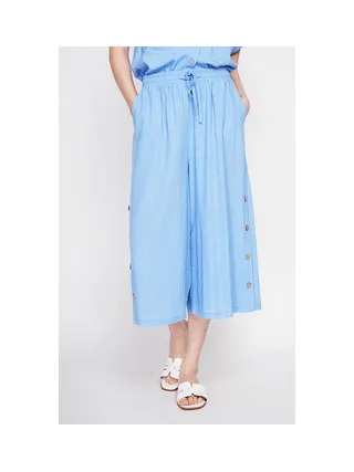 Pantalon coupe jupe poches latérale boutonne sur les cotes 4