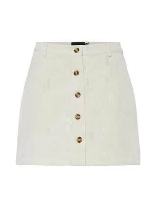 Jupe Ecru Femme Pieces Effi 1