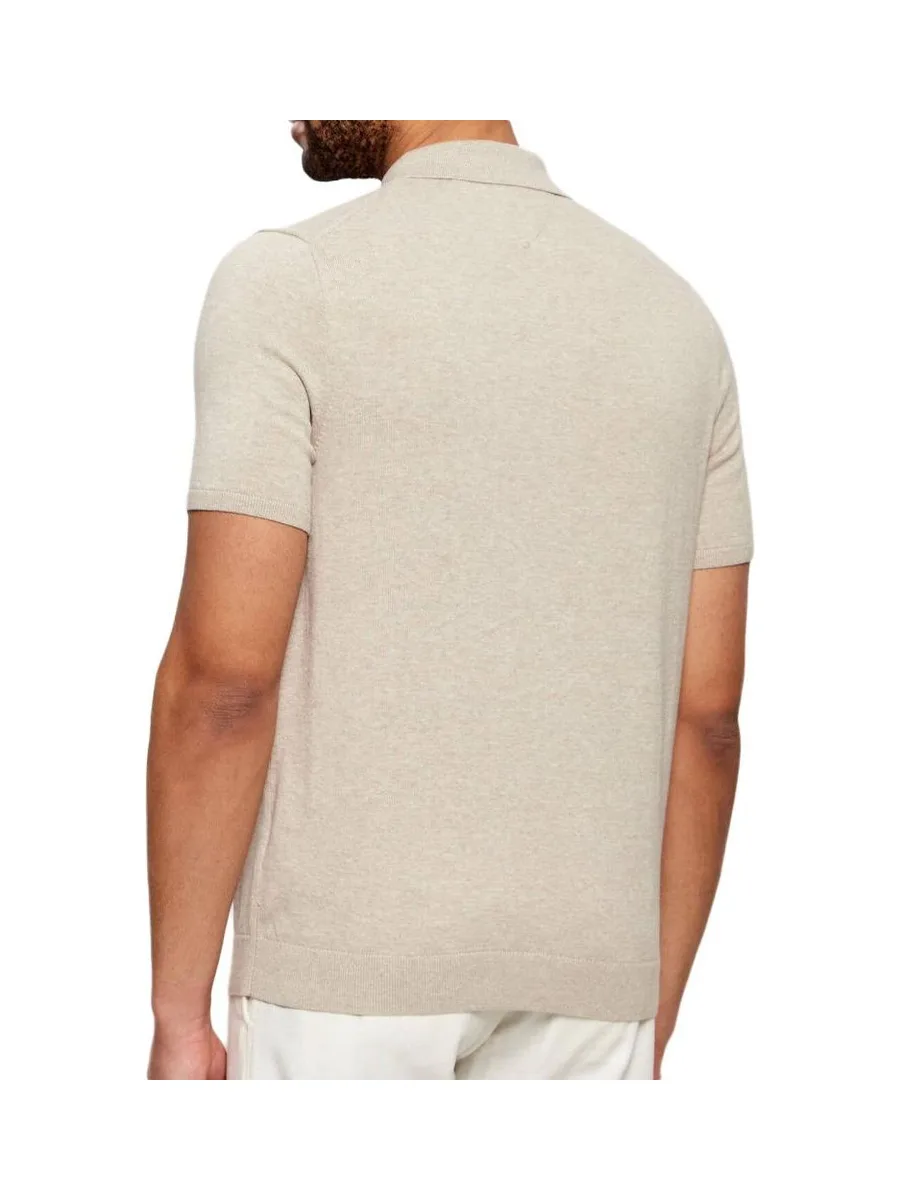 Polo Beige Homme Tommy Hilfiger Essential Cotton 3
