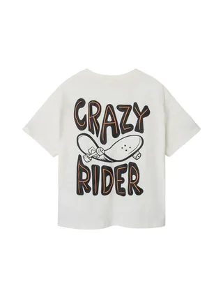 T-Shirt Blanc Garçon Name it Loose 2