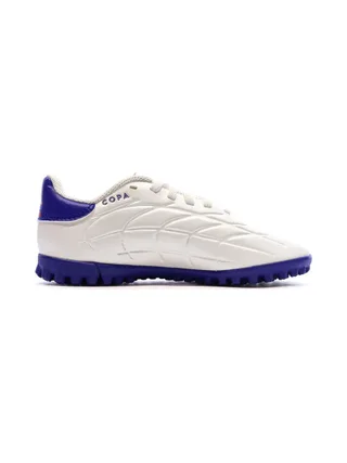 Chaussures de Futsal Blanches/Bleu Garçon Adidas Copa Pure 2 2