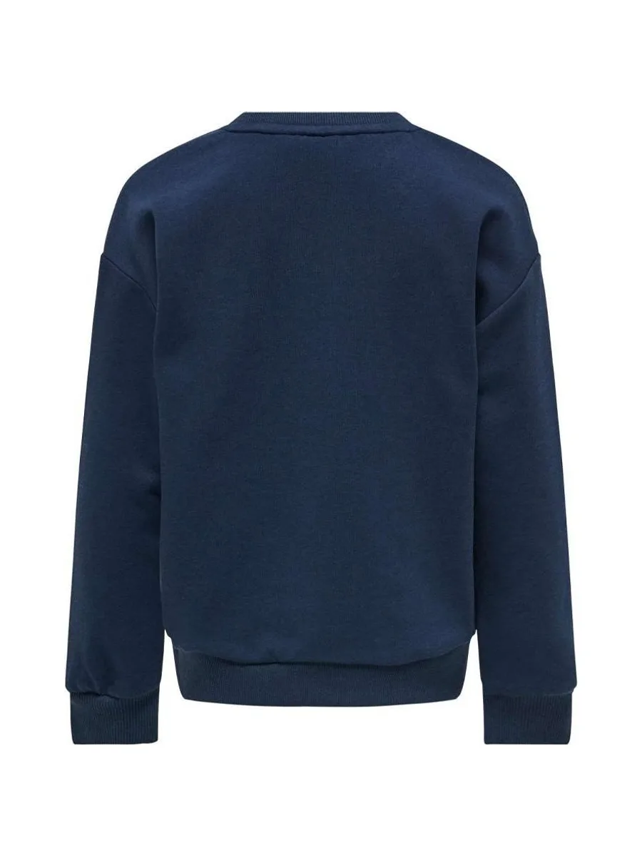 Sweat Bleu Fille Kids ONLY Gyda 3