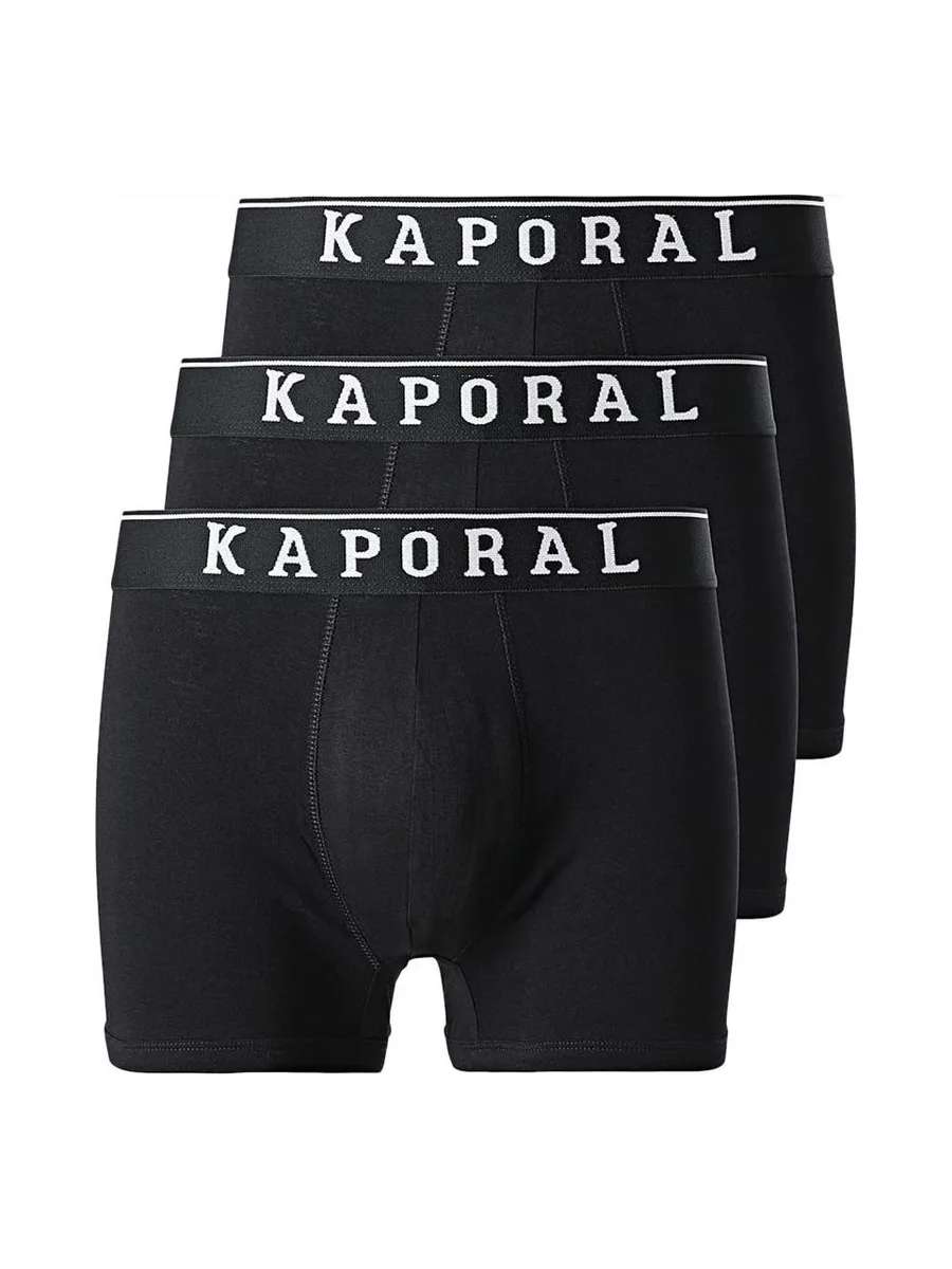 Lot x3 Boxers Noir homme Kaporal QUADMH 2