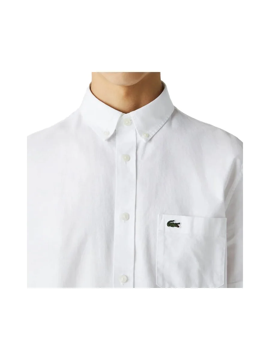 Chemise Manches Courtes Blanche Homme Lacoste CH2949 3