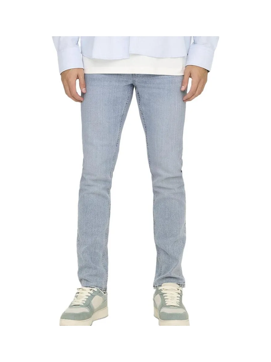 Jean Coupe Slim Bleu Clair Homme Only & Sons Light 2