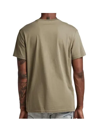 T-shirt Kaki Homme G-Star Raw D22776 2