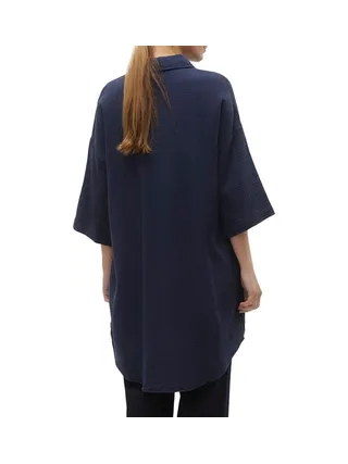 Robe Chemise Marine Femme Vero Moda Natali 2