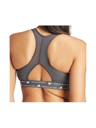 Brassière Gris Femme Adidas Powerimpact Train 2