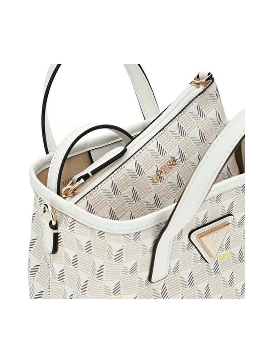 Sac à Main Beige Femme Guess Wave 4