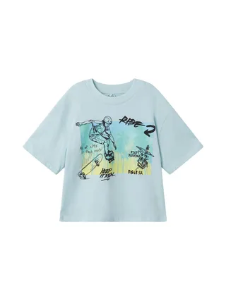 T-shirt Bleu Garçon Name it Jopo 1