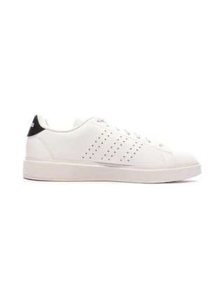 Baskets Blanches/Noir Homme Adidas Advantage 2.0 2