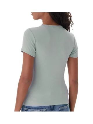 T-Shirt Vert Femme Tommy Hilfiger Badge 2