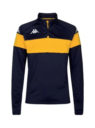 Sweat Noir/Jaune Homme Kappa Dovare 1